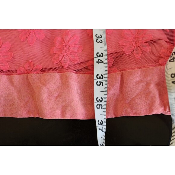 Vintage 60s Joseph Magnin Retro GoGo Flower Power Lace Pink Mod Dress - Picture 3 of 16